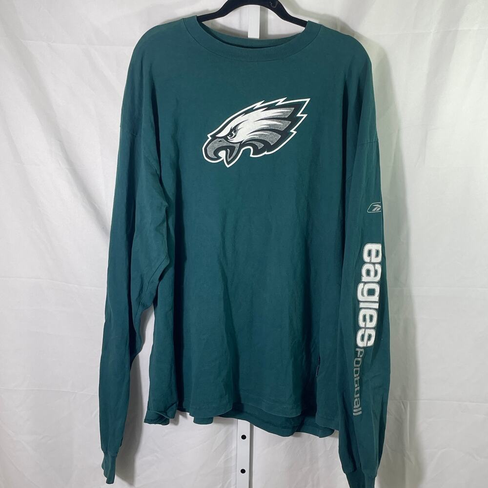 NFL Philadelphia Eagles On Field Long Sleeve Tee - Mens Size XXL - Green